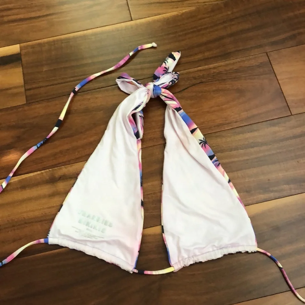FRANKIES BIKINIS TROPICAL SUNSET BIKINI 👙 TOP SIZE SMALL BOTTOM SIZE XSMALL